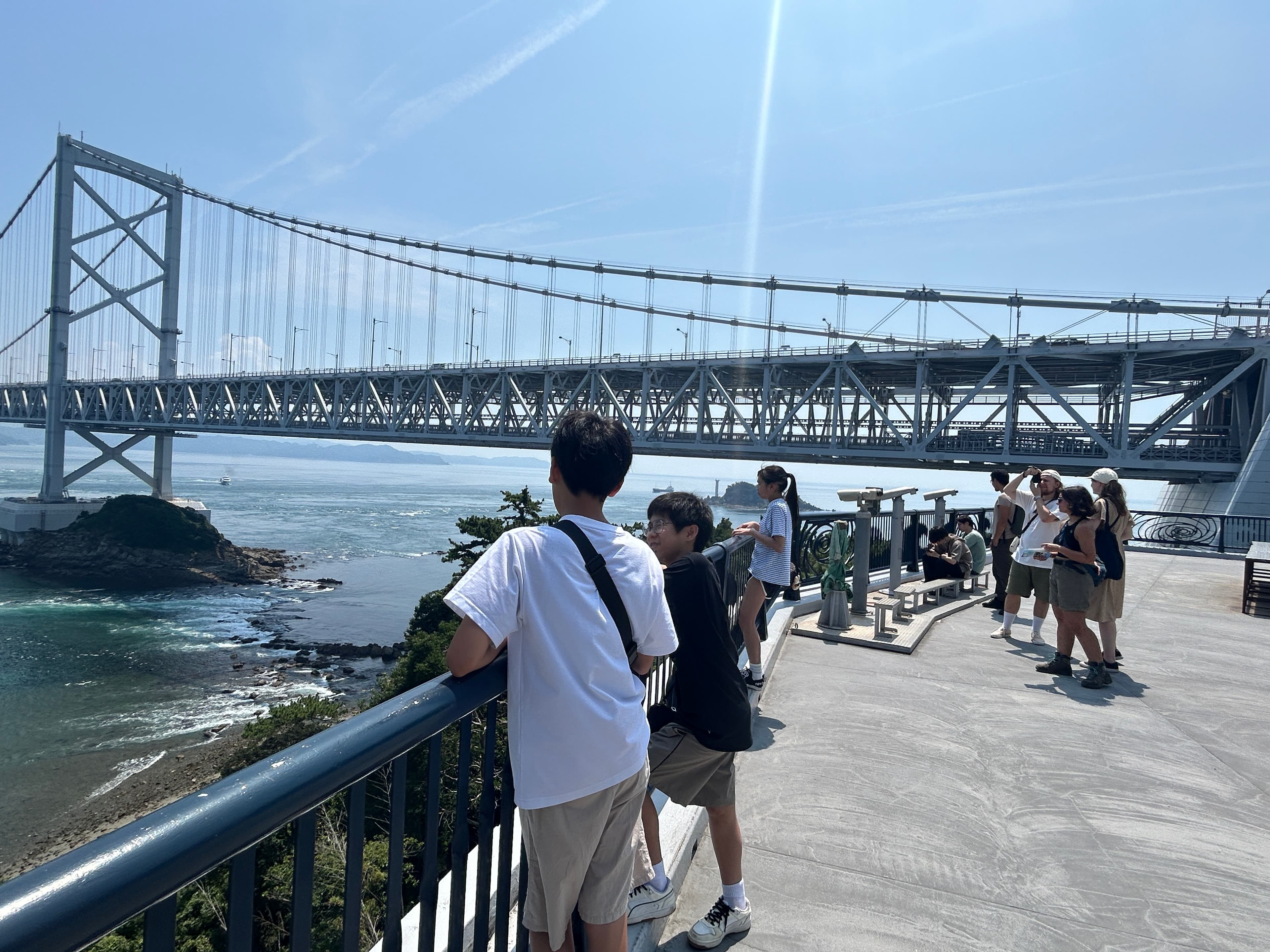Looking out at the great Seto bridge from a viewpoint